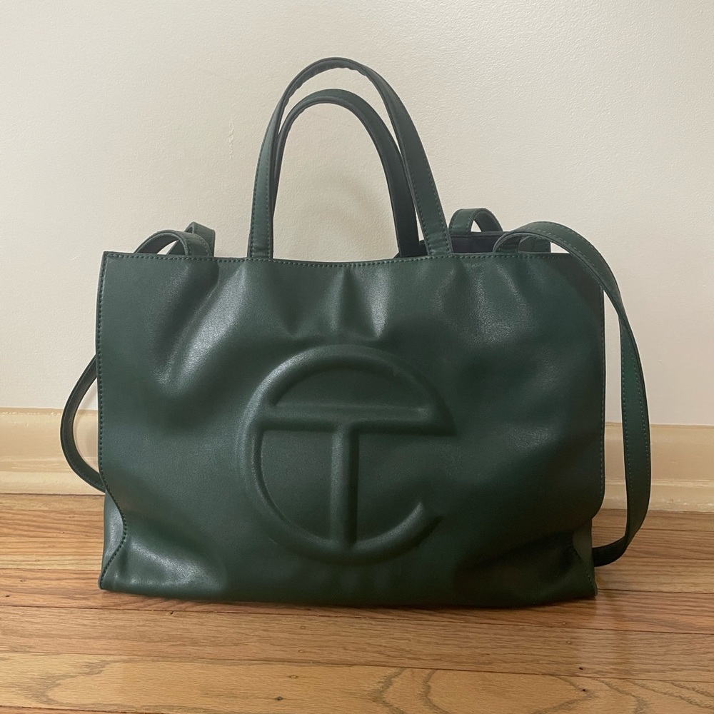 Telfar Medium Olive Green Shopping Bag